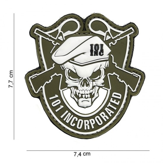 Patch 3D PVC 101 Incorporated green #15039 35